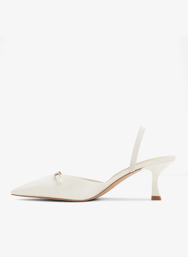 ALDO  NAILAH Textured Pointed Toe Mule Pumps for Women | Best Price UAE