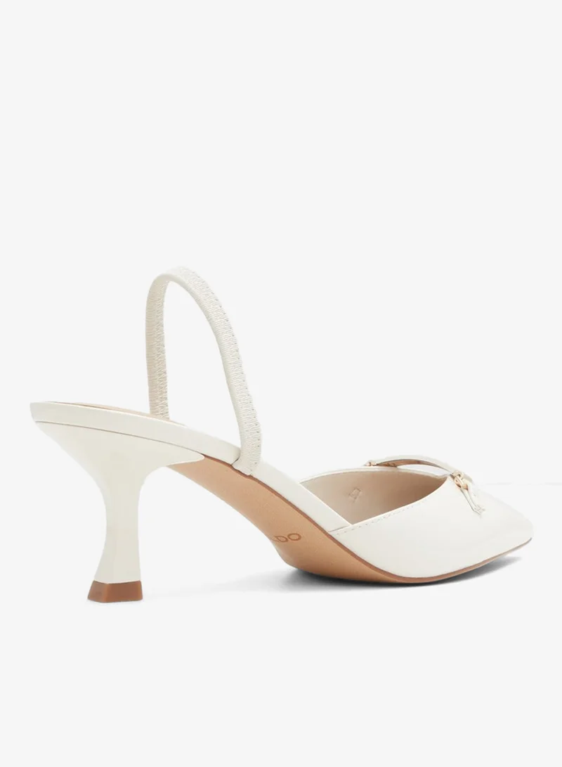 ALDO NAILAH Textured Pointed Toe Mule Pumps