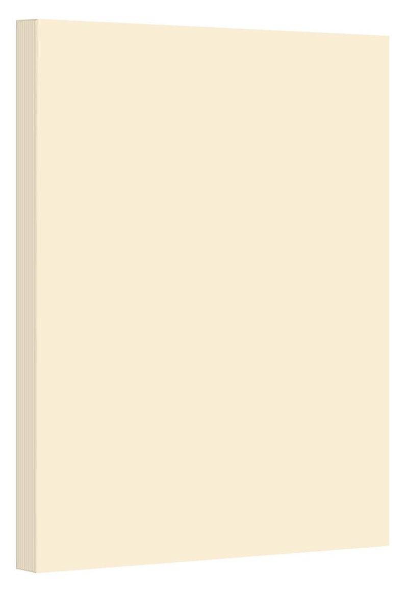 S Superfine Printing Cream Pastel Color Card Stock Paper, 67lb Cover Medium Weight Cardstock, for Arts & Crafts, Coloring, Announcements, Stationary Printing at School, Office, Home | 8.5 x 11 | 50 Sheets Per Pack - Image 1