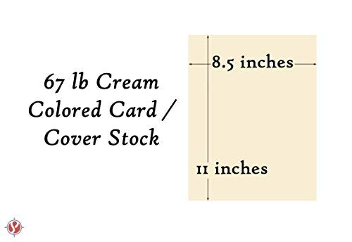 S Superfine Printing Cream Pastel Color Card Stock Paper, 67lb Cover Medium Weight Cardstock, for Arts & Crafts, Coloring, Announcements, Stationary Printing at School, Office, Home | 8.5 x 11 | 50 Sheets Per Pack - Image 5
