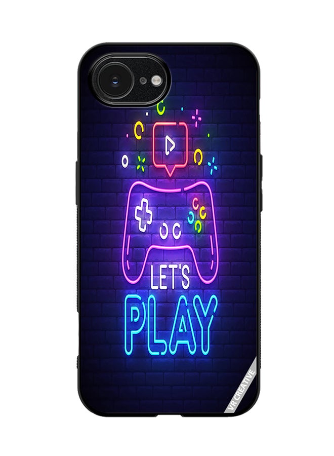 Protective Case Cover For Apple iPhone 16e Lets Play Design Multicolour