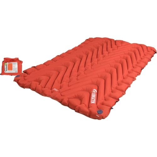 KLYMIT Insulated Double V Inflatable Sleeping Pad | Thick, Lightweight, Easy to Inflate, Foldable Air Bed for Camping & Backpacking - Image 5