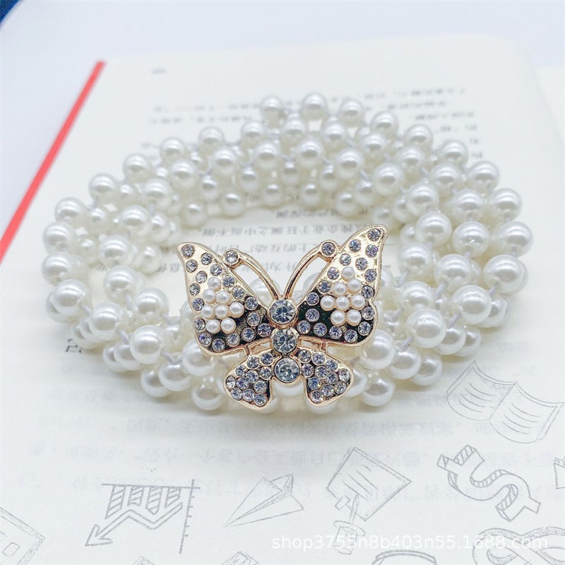 Elegant Pearl Waist Chain for DressesBig Butterfly Gold Big Butterfly Gold 