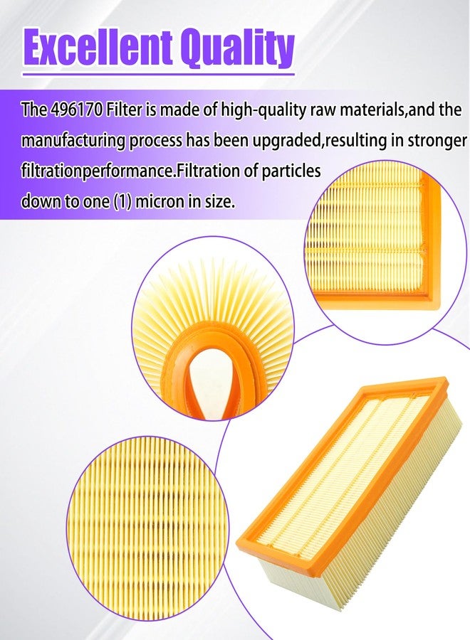 Maigoo 31345012010 Dust Extractor Flat Pleated Filter Compatible with Fein Turbo I and II,Replaces 9-20-27, 9-20-28 - Image 4