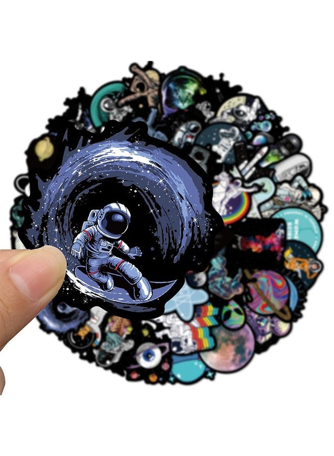 HY Space Stickers For Water Bottles 50 Pcs Astronaut Stickers For Laptop Phone Skateboard For Kids Teens Decal - Image 4