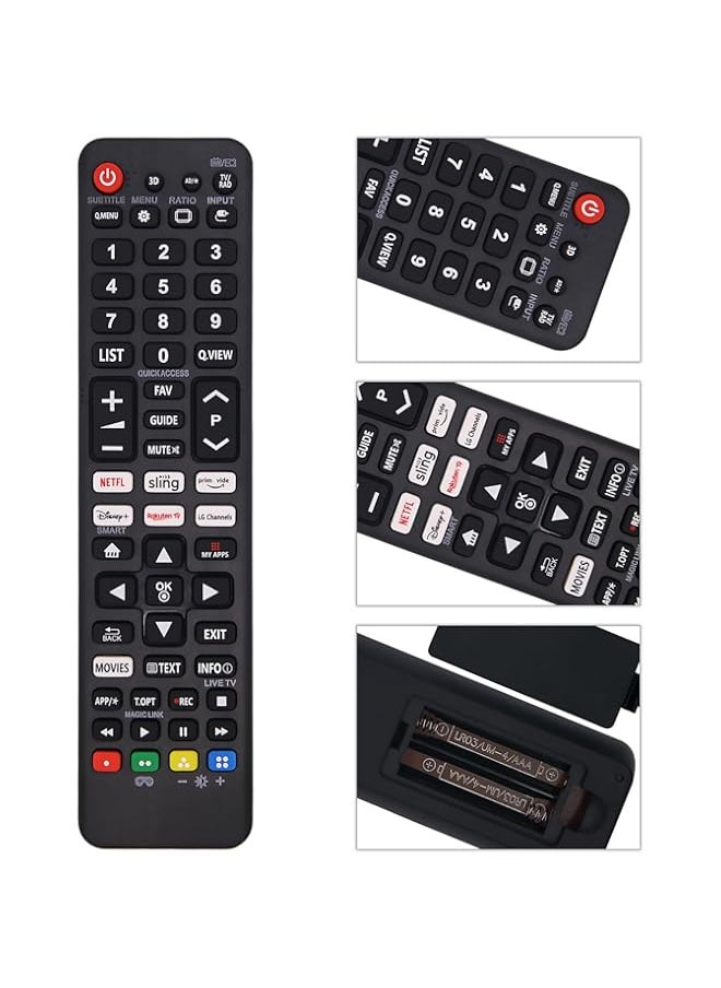 HuHa - Riry New LG Remote Control with Six Quick-Access Buttons for LCD, LED, UHD, QLED TVs, Guaranteed Performance, Three-Year Warranty - Image 1