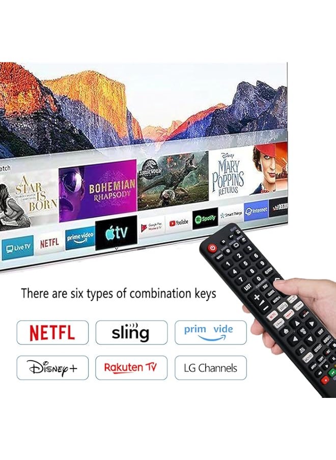 HuHa - Riry New LG Remote Control with Six Quick-Access Buttons for LCD, LED, UHD, QLED TVs, Guaranteed Performance, Three-Year Warranty - Image 1