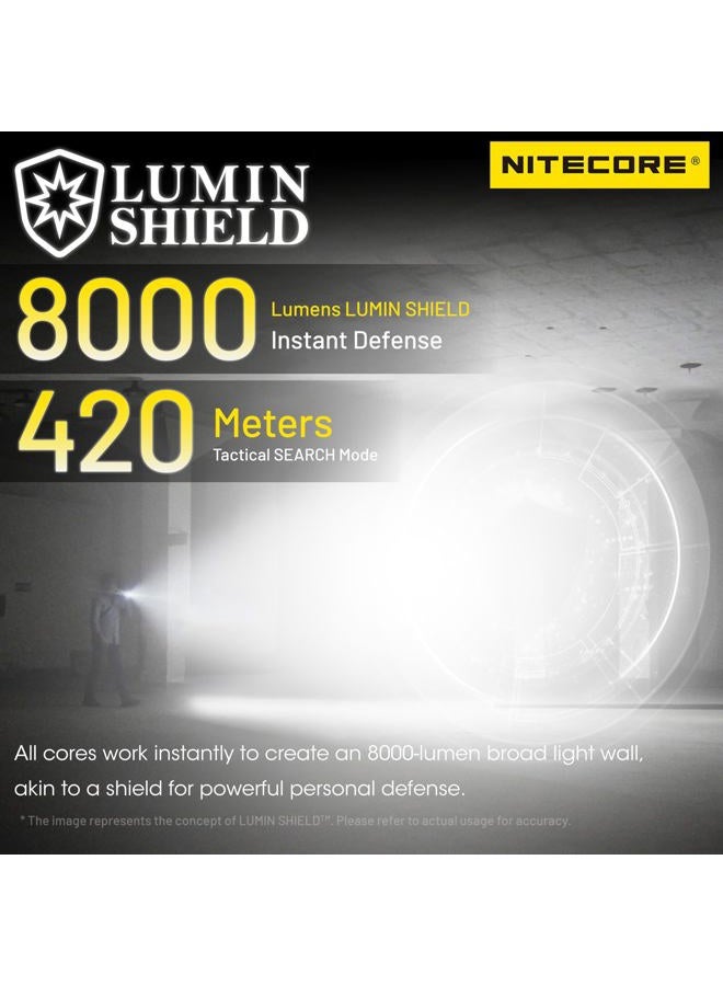 NITECORE EDC37 8000 Lumen Tactical EDC Flashlight with Retractable Keychain - Image 3
