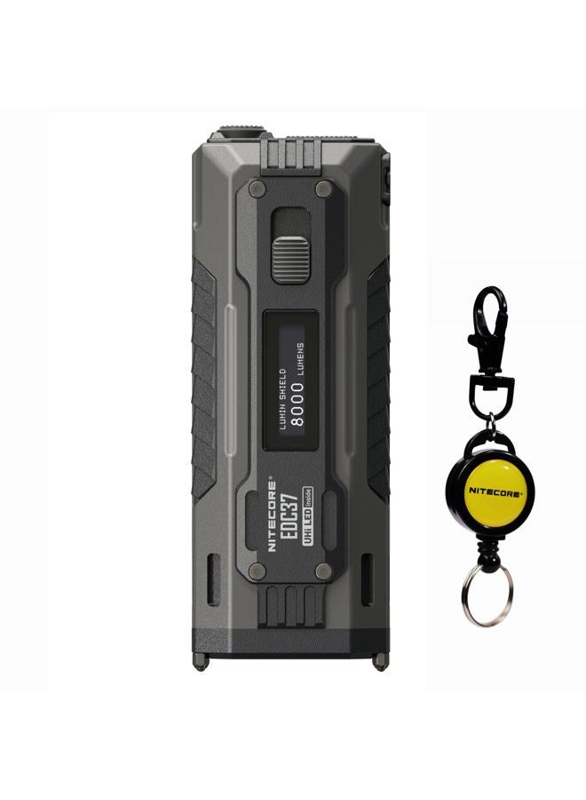 NITECORE EDC37 8000 Lumen Tactical EDC Flashlight with Retractable Keychain - Image 1