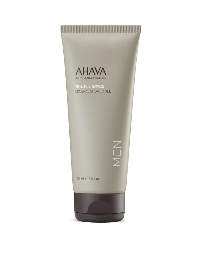 AHAVA Time To Energize Men's Mineral Shower Gel - Refreshing Shower Gel, Soothing, Energizing & Skin-Friendly Cleanser, with Osmoter, G-Force, Aloe Vera, Allantoin & Zinc, 6.8 Fl.Oz - Image 1