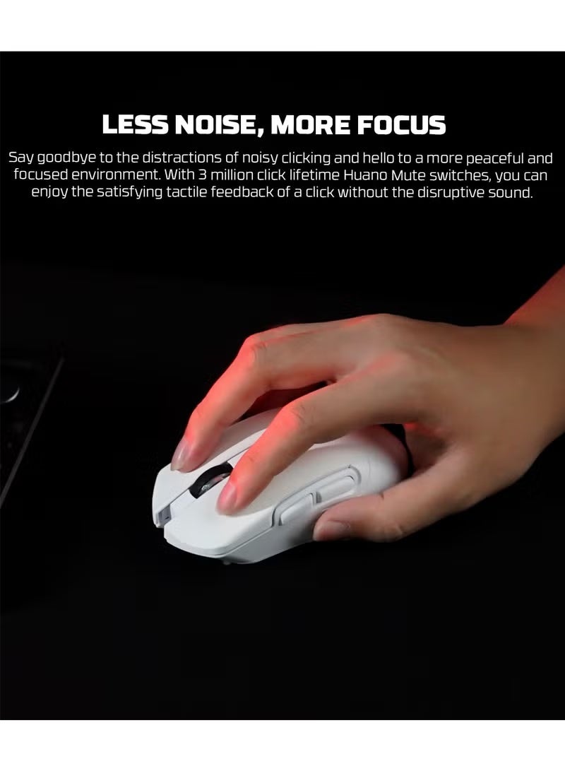 FANTECH WG12 RS Wireless Gaming Mouse Rechargeable Dual Mode Gaming Mouse 2000 DPI 6 Programmable Buttons Gaming Office Dedicated Computer Mouse for Laptop Desktop - Image 4