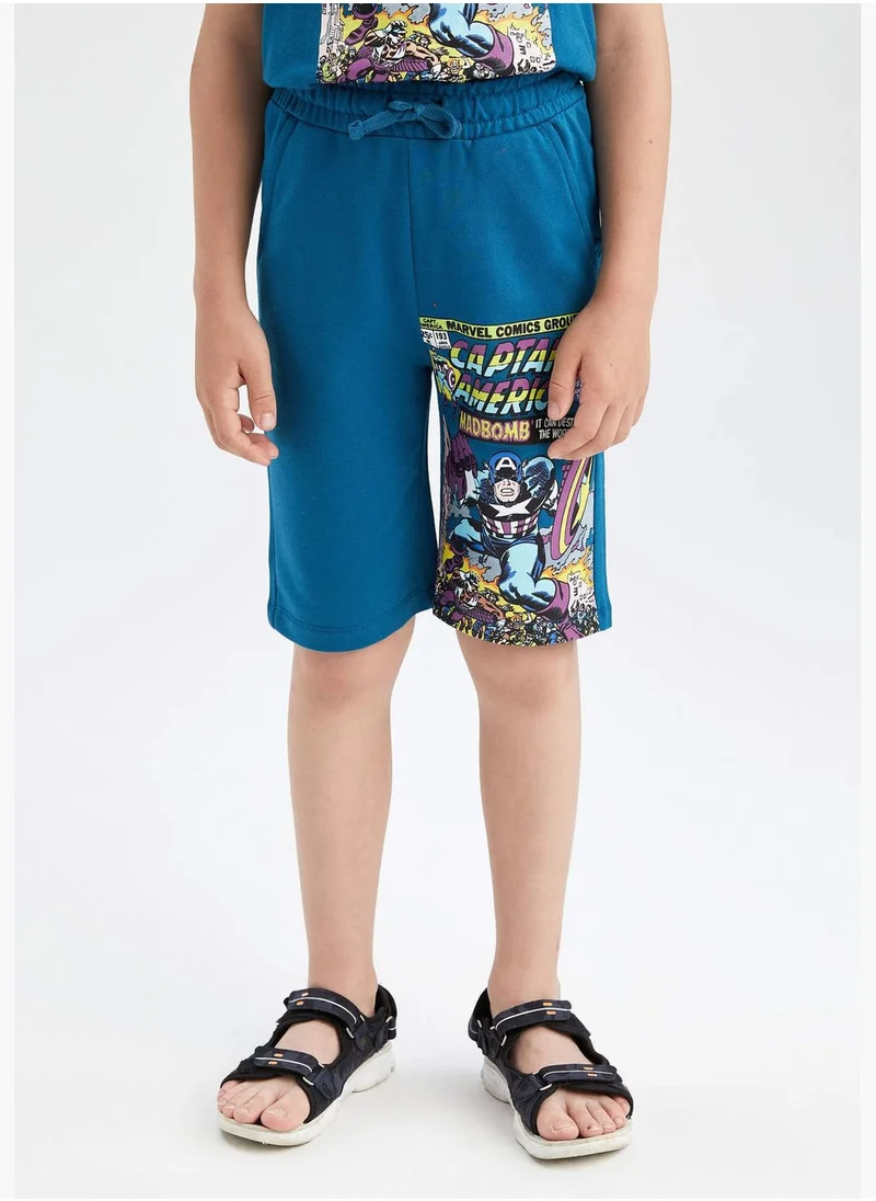 DeFacto Regular Fit Marvel Print Bermuda Shorts