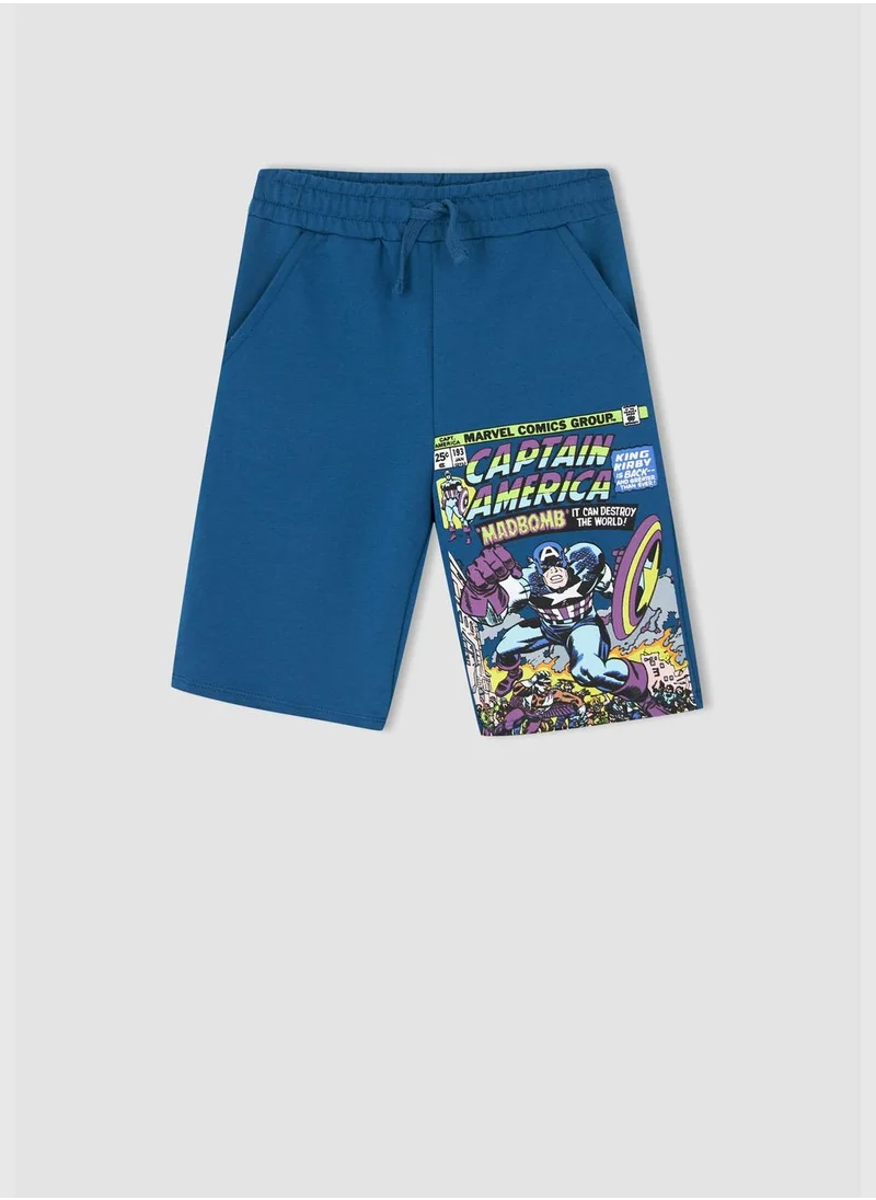 DeFacto Regular Fit Marvel Print Bermuda Shorts