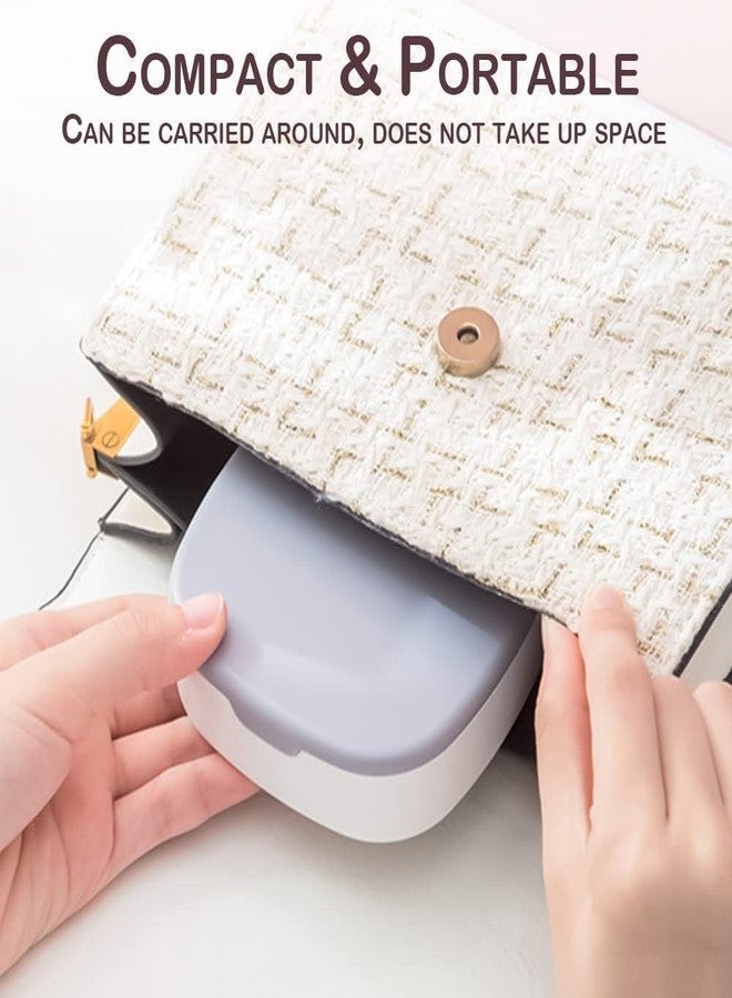 kunya Plastic Compact Mini Jewelry Storage Case - Portable Travel Jewellery Organizer with Multiple Compartments for Rings, Earrings, Necklaces, and Accessories - Ideal for Safekeeping On-the-Go - Image 4