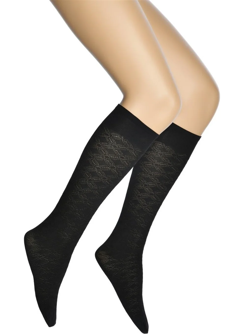 Dore Dream Patterned Micro Knee High Women's Socks