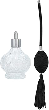 FILFEEL Perfume Atomiser Bottle Glass Refillable Vintage Perfume Bottle with Black Bulb Tassel Atomizer Sprayer 270oz80ml - Image 4