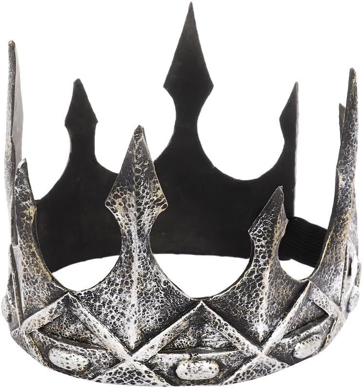 Liatunou Regal King's Crown,Adjustable Royal Crown Prince Tiara,Medieval King Costume Accessories for Adult - Image 4