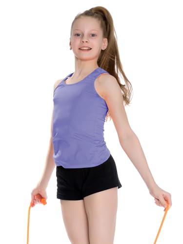 Geyoga 6 Pieces Girls Dance Tank Top Sleeveless Cami Racerback Crop Camisole Outfit for Ballet Athletic910 YearsMacaron Color - Image 3