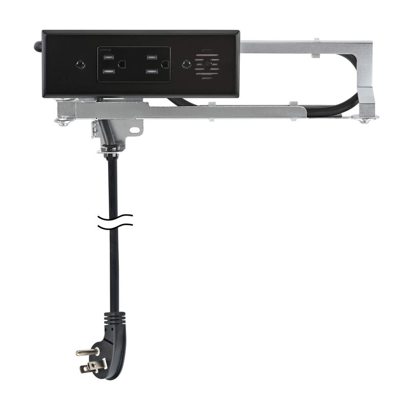 Docking Drawer Blade in-Drawer Outlet, Integrated Safety Shutoff, (2) 15 amp AC, Black - Image 1
