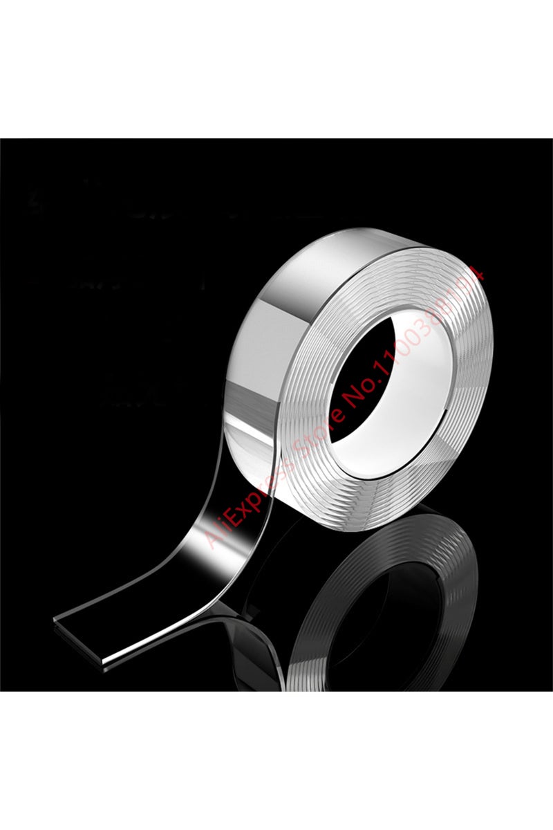 20mm 1mm 3 meters Translucent Multifunctional Double Sided Adhesive Tape Waterproof Reusable Wall St