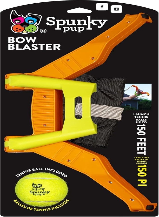 Spunky Pup Bow Blaster Dog Toy | Load, Launch, Fetch Tennis Ball included | Interactive Dog Play | Powerful Slingshot Sends Balls and Small Toys Flying Up to 150 ft - Image 2