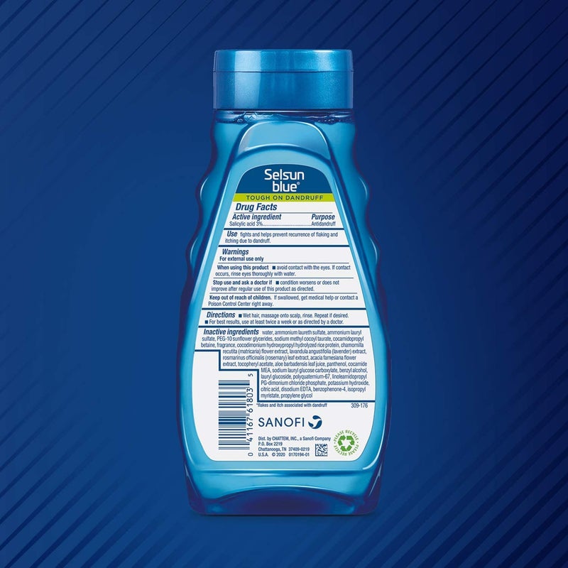 Selsun Blue Naturals Dandruff Shampoo Itchy Dry Scalp - 11 oz, Pack of 5 - Image 3