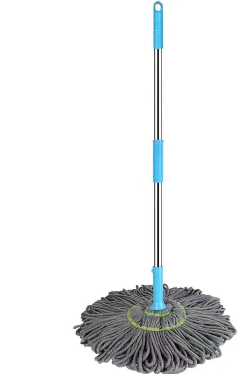 Deoxys SelfWringing Twist Mop for Floor CleaningLong Handled Microfiber Floor Mop with Top Scouring Pad for Kitchen Hardwood Restaurant Bathroom Garages Warehouses Office - Image 1