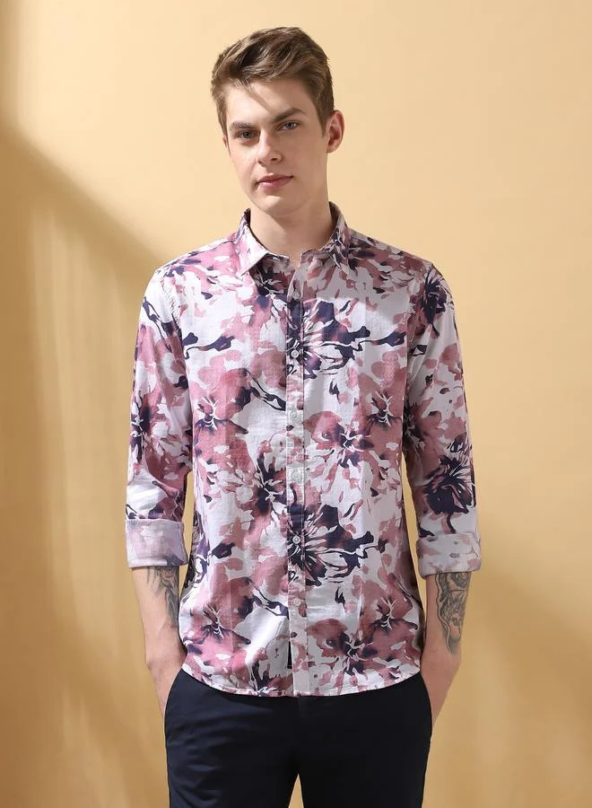 Dennis Lingo Trendy Pink Shirt For Men Featuring A Stylish Design And Comfortable Fit Made From High Quality Fabric