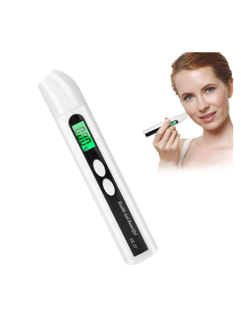 SYOSI - Digital Moisture Monitor For Skin, Skin Moisture Tester, Digital LCD Skin Face Moisture Oil Analyzer, Face Skin Sensor Tester, Oil Det, LCD Digital Precision Skin Oil Content Analyzer - Image 1