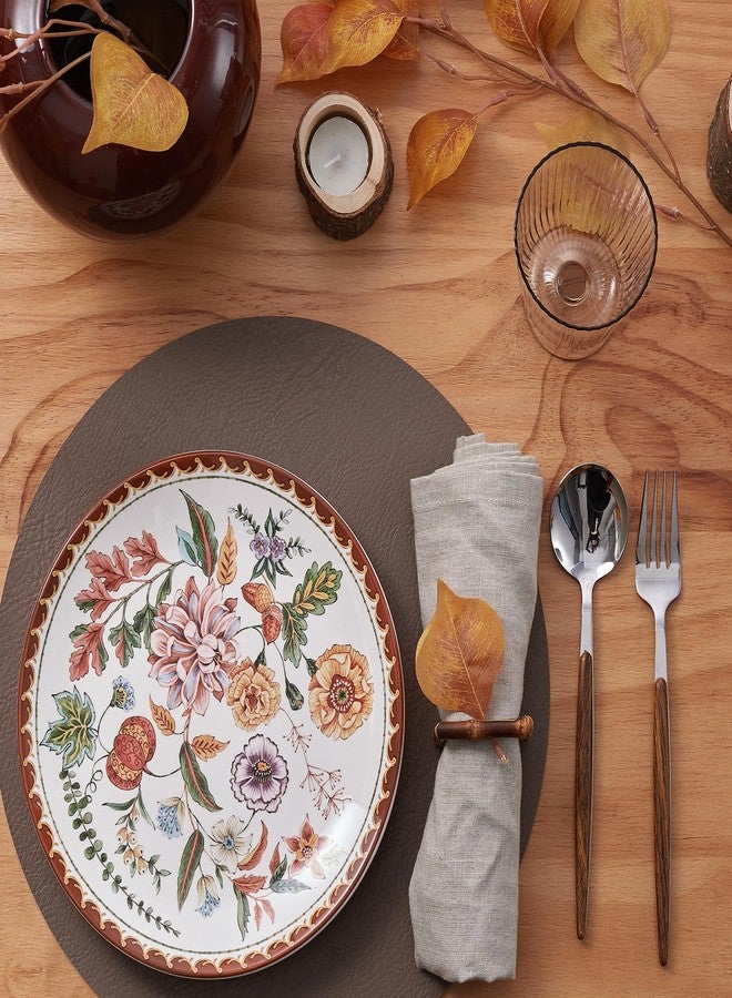 Bico Blooming Moment Salad Plates, 8.75 inch, Set of 4, for Salad, Appetizer, Microwave & Dishwasher Safe - Image 4