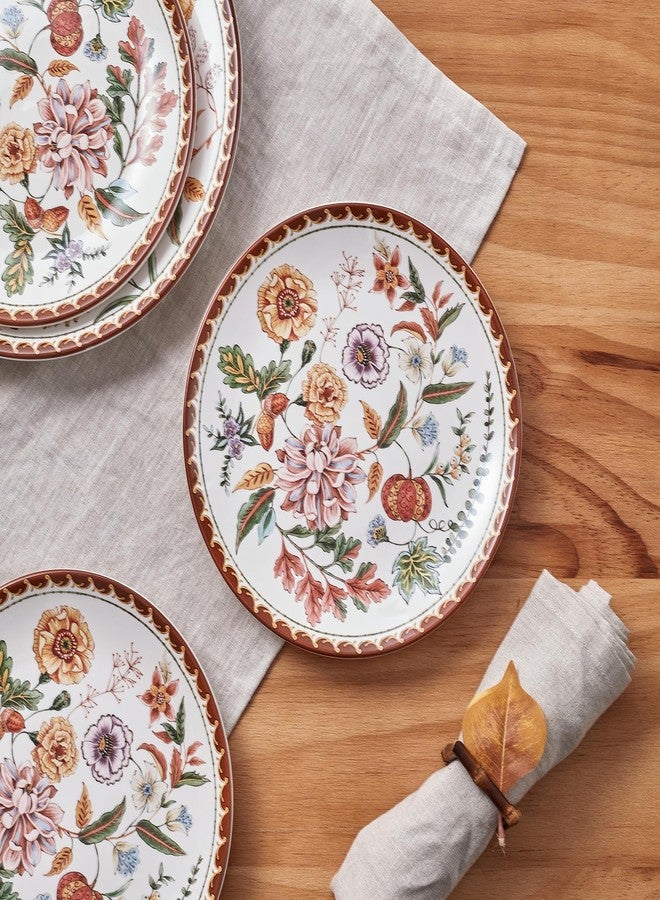 Bico Blooming Moment Salad Plates, 8.75 inch, Set of 4, for Salad, Appetizer, Microwave & Dishwasher Safe - Image 5