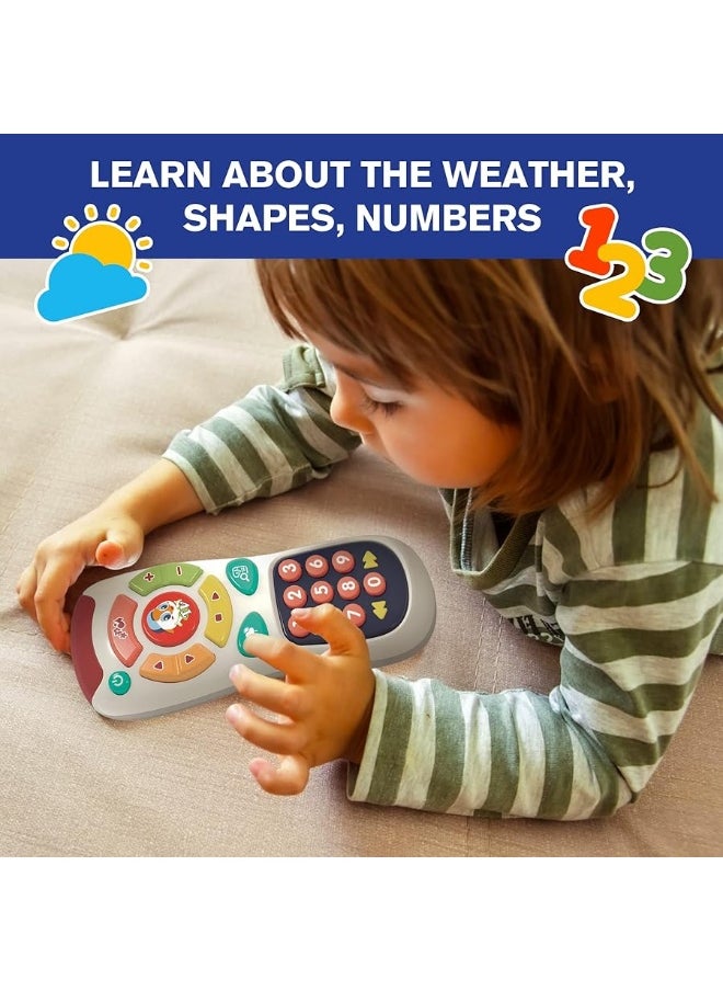 Stone and Clark - My Remote, My Program â€“ Baby Remote Control Toy for 6 Months Old and Up â€“ 20 Unique Learning Remote Buttons, Plays Baby Music Tunes, Flashing Lights, BPA Free and More - Image 1
