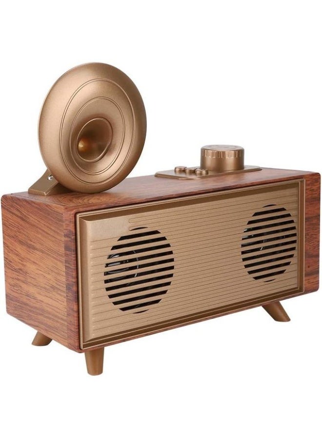 Classic Vintage Wooden Radio with Bluetooth + FM/AM/AUX/USB/Micro SD - Multifunctional Decorative Bluetooth Speaker with Pure Sound Quality, Elegance and Reference Functions - Image 4
