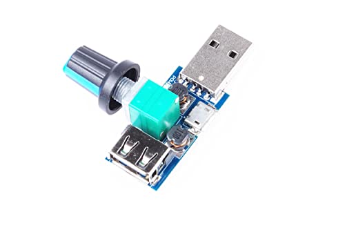 KNACRO 5W Mini USB Fan Air Volume Speed Stepless Governor Module DC 4-12V to 2.5-8V Speed Control Knob with Switch Function (1pc) - Image 3