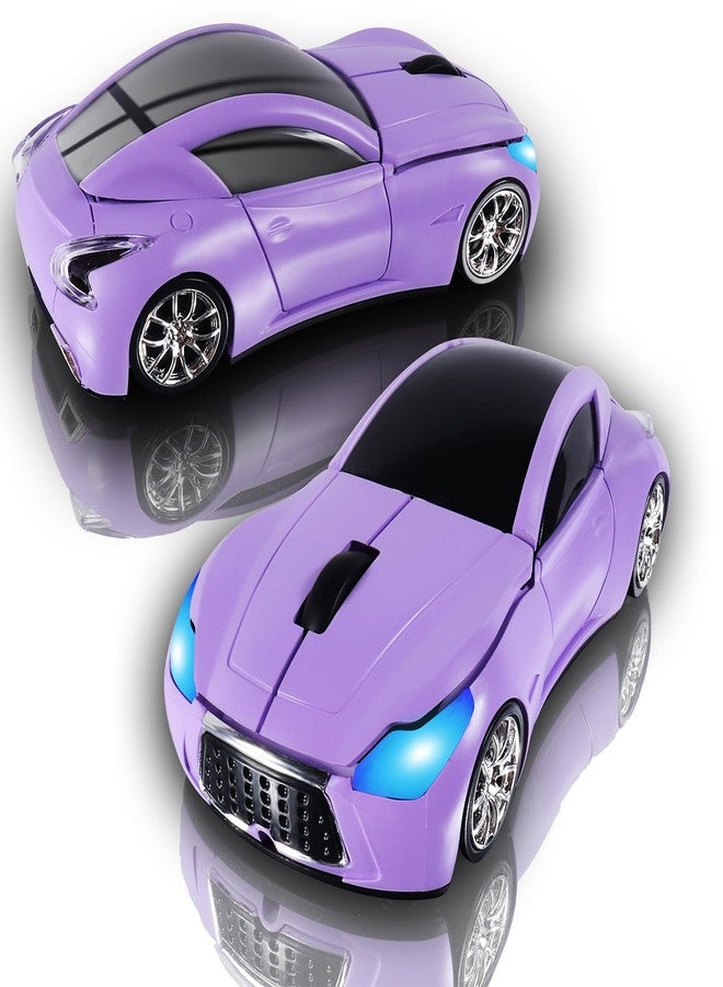 elec Space Car Mouse, Wireless Mouse (Purple) - Image 1