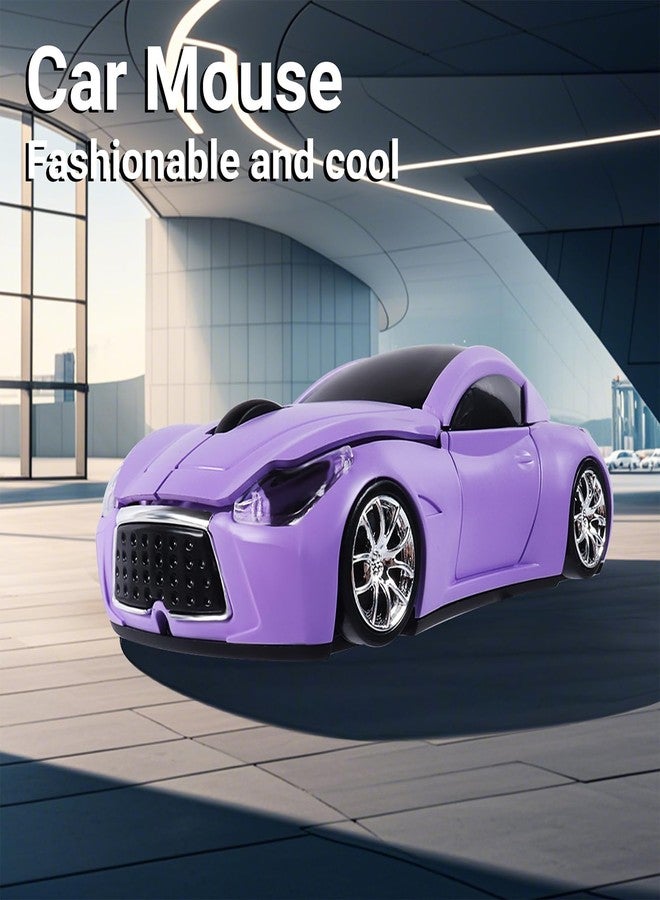 elec Space Car Mouse, Wireless Mouse (Purple) - Image 2
