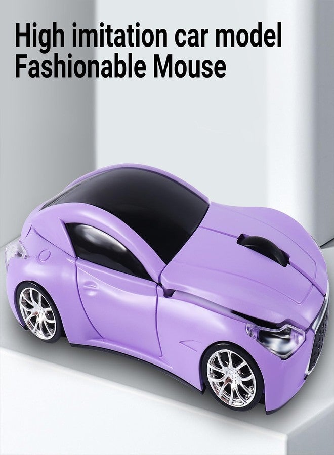 elec Space Car Mouse, Wireless Mouse (Purple) - Image 4