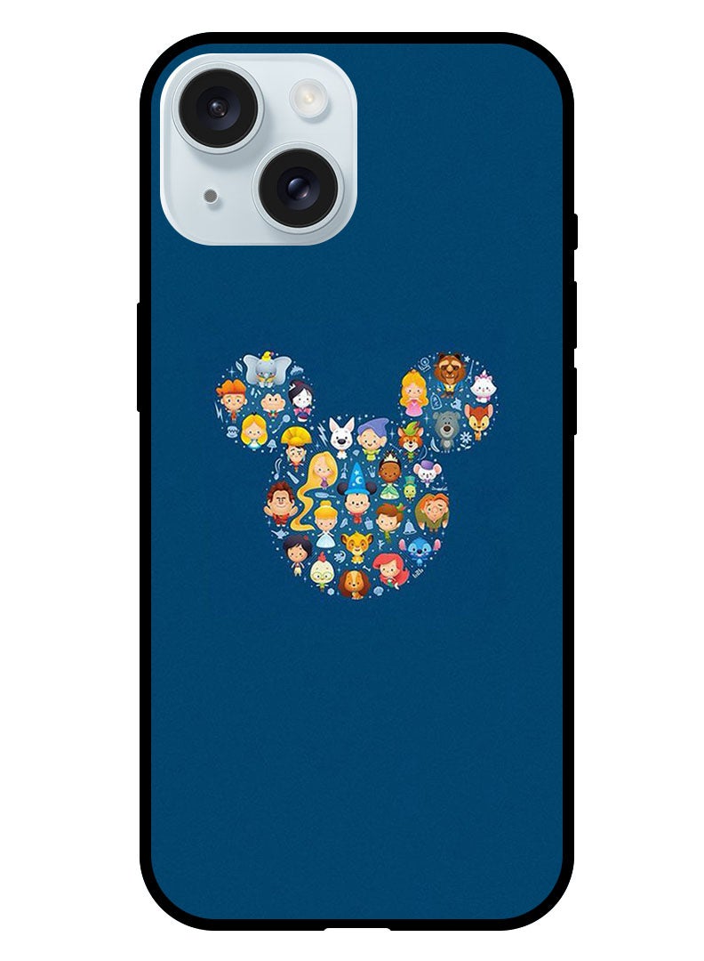 Theodor Protective Case Anti Scratch Shock Proof Bumper Cover For iPhone 15 Plus Mickey Face - Image 1