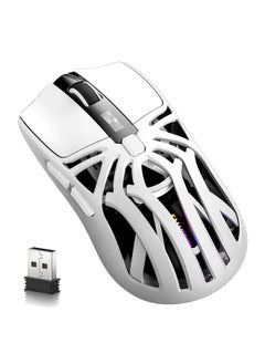 RS8 Gaming Mouse 2.4G/Bluetooth/Wired Tri-Mode 6 Buttons,Digital Display,Silent Mice,Rechargeable,Customizable Macro and RGB Backlight USB for PC/Mac/Laptop