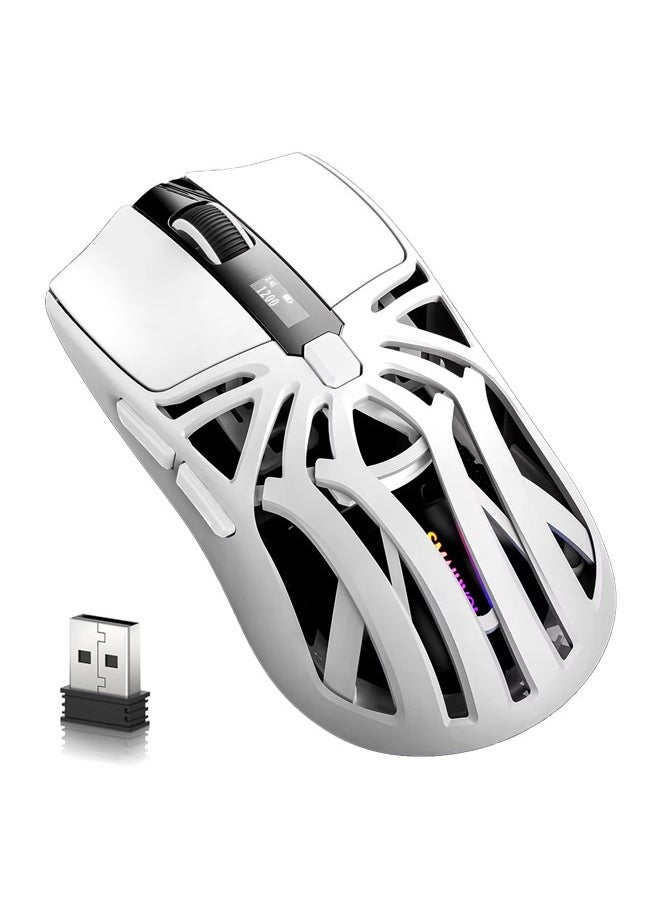SMAILWOLF - RS8 Gaming Mouse 2.4G/Bluetooth/Wired Tri-Mode 6 Buttons,Digital Display,Silent Mice,Rechargeable,Customizable Macro and RGB Backlight USB for PC/Mac/Laptop - Image 1