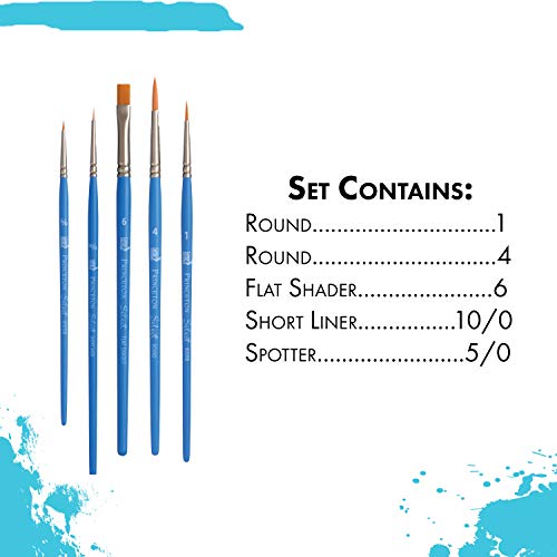 Princeton Select Artiste Brush Set No. 15, Synthetic, 5 Piece, 1 Count - Image 3