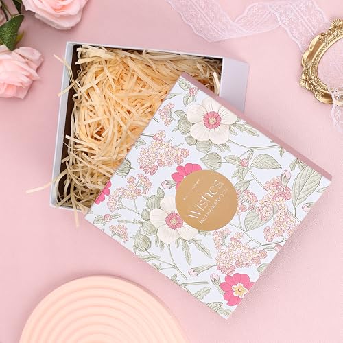 HOME ELEMENTS 3 Pcs Best Wishes Luxury Gift Boxes Set with Lid, Decorative Present Boxes,Bridesmaid Box, Empty Gift Boxes for Hampers, Birthdays, Weddings & Events, Special Occasions (Pink) - Image 3