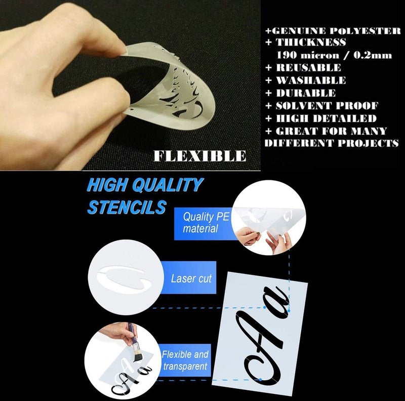 Kayra Decor Reusable Peace-On-Earth Template Stencil Painting Stencils for Art and Craft,Tiles,Painting Canvas Art,T-Shirt, Cookie & Cake Decoration,Drawing Stencils for Kids, 6"x 6" (Pack of 1) - Image 2