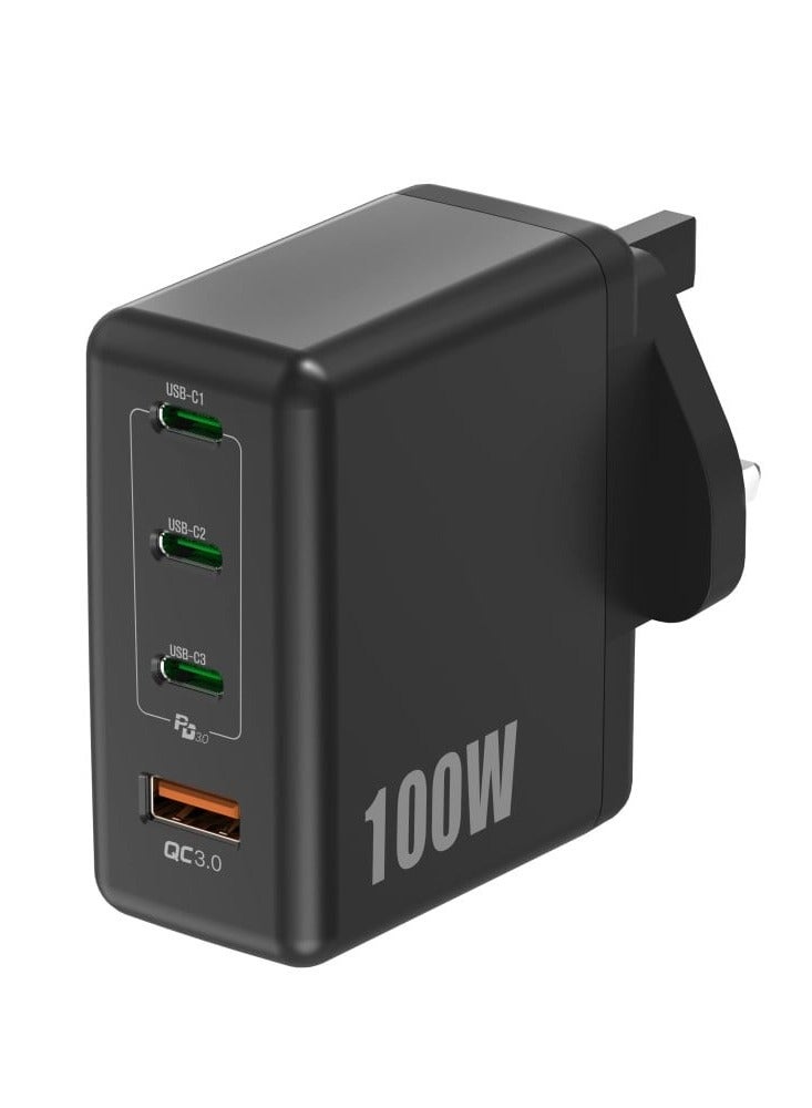 مور بور شاحن مور بور 100 واط - 3 منافذ Type-C PD ومنفذ USB-A - Image 1