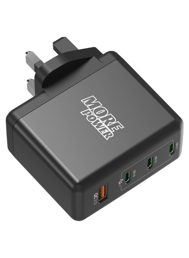 مور بور شاحن مور بور 100 واط - 3 منافذ Type-C PD ومنفذ USB-A - Image 4