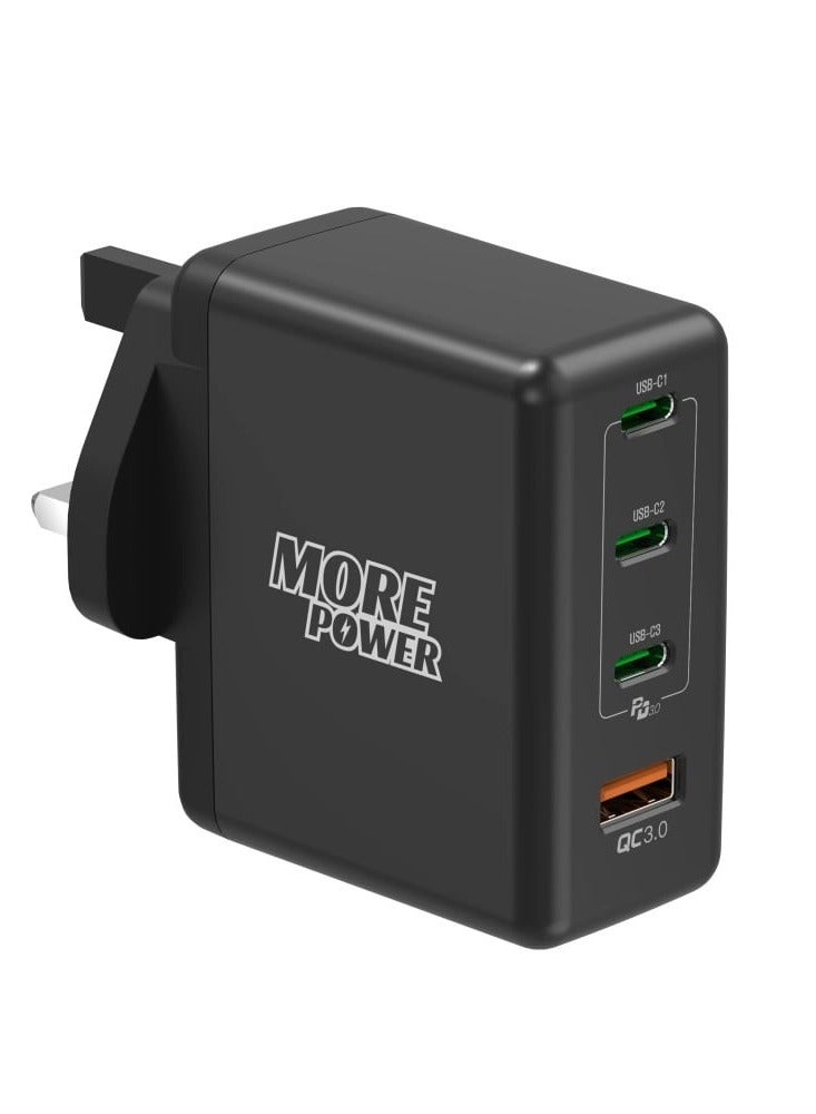 مور بور شاحن مور بور 100 واط - 3 منافذ Type-C PD ومنفذ USB-A - Image 2