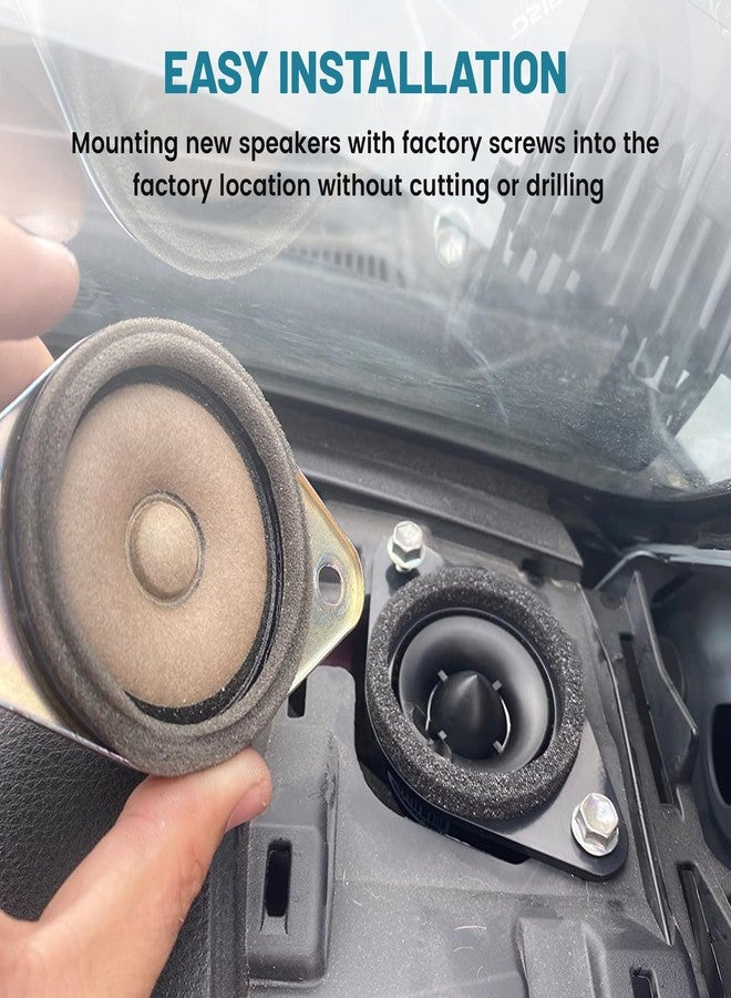 NuIth 3 Inch Front Dash Speaker Adapter for 2007-2019 Jeep/2005-2019 Dodge/2011-2018 Ram/2007-2017 Chrysler Replacement Center Dashboard 3" Tweeter Speaker Spacer Ring - Image 5