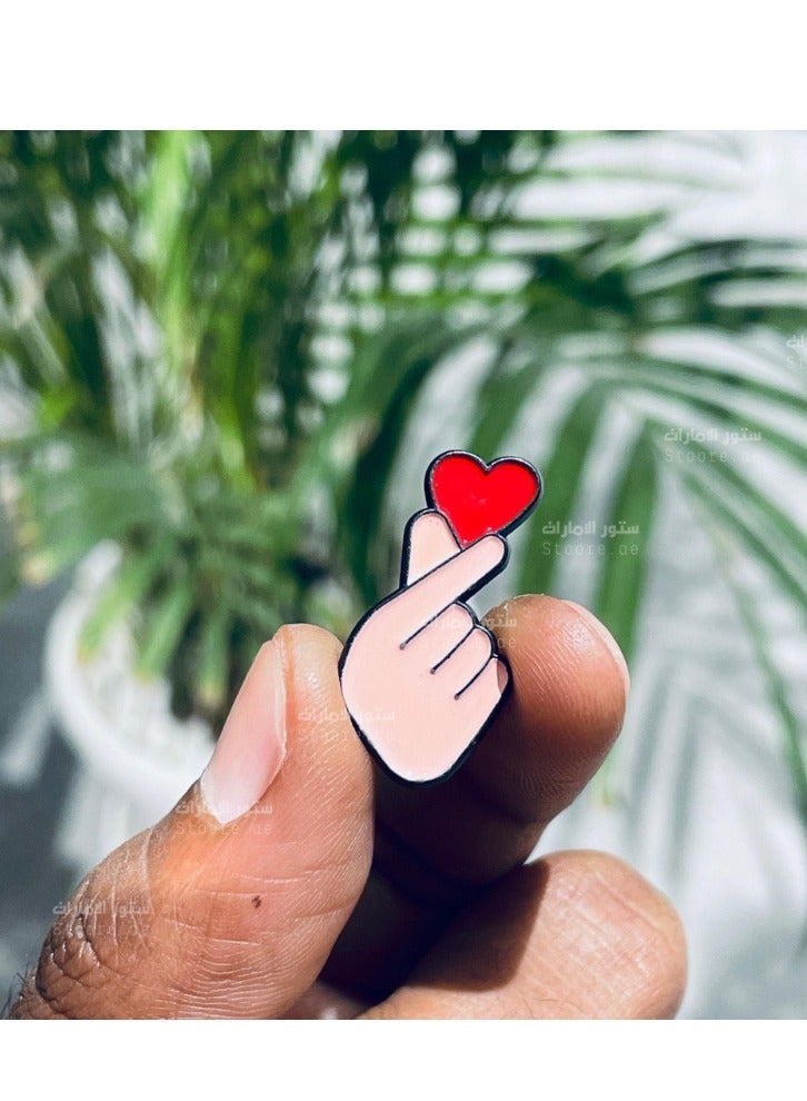 أكاليكس شارة مغناطيسية من 5 قطع لقلب الإصبع - Image 3