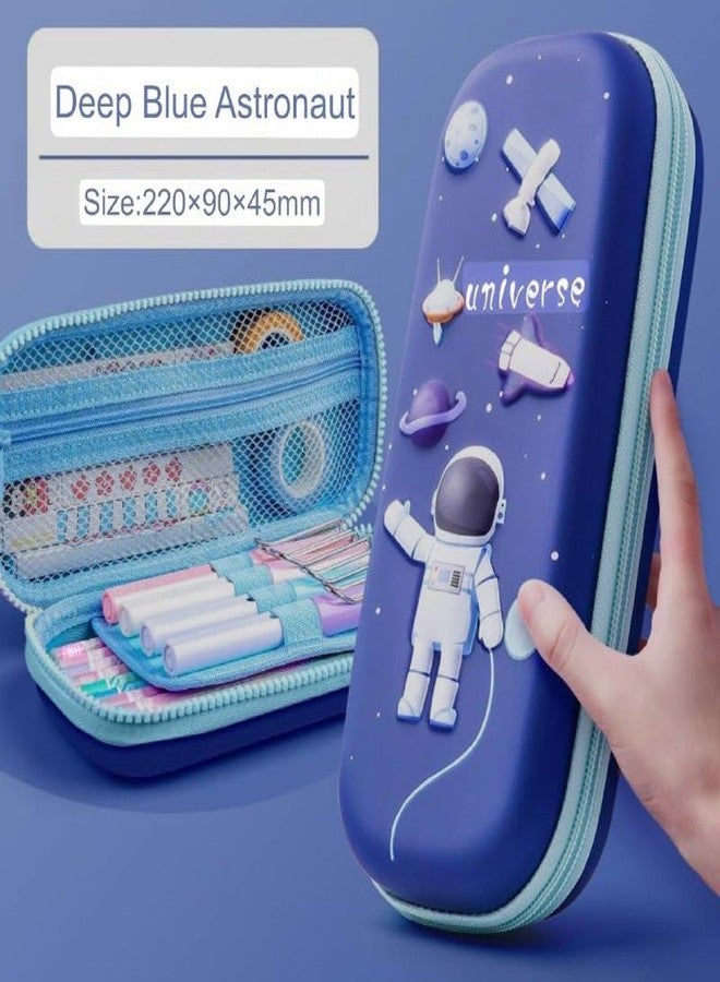 CHIRANSI Cartoon Theme Pencil Case - 3D EVA Pencil Case Pouch,Multipurpose Zipper Pencil Case for Kids,Large Capacity Pencil Pouch(Pack of 1) (Universe Astronaut) - Image 2