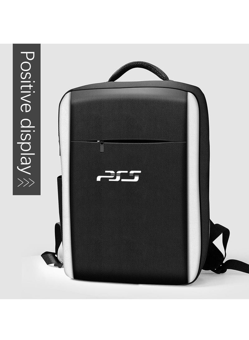Sharpdo Large Capacity PS5 Carrying Case & Travel Bag for PlayStation 5/PS4/Xbox Series X/S Consoles, Durable Nylon PS5 Console Backpack with Adjustable Shoulder Strap & Multi-Pocket Storage - Image 5